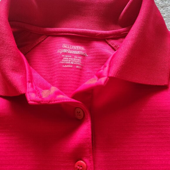 🔥 Red Sports Polo – Size M – by Extreme Performance 🔥 - Picture 2 of 5